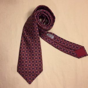 Hermes Vintage Men's Tie 100% Silk, Rare 7058 TA